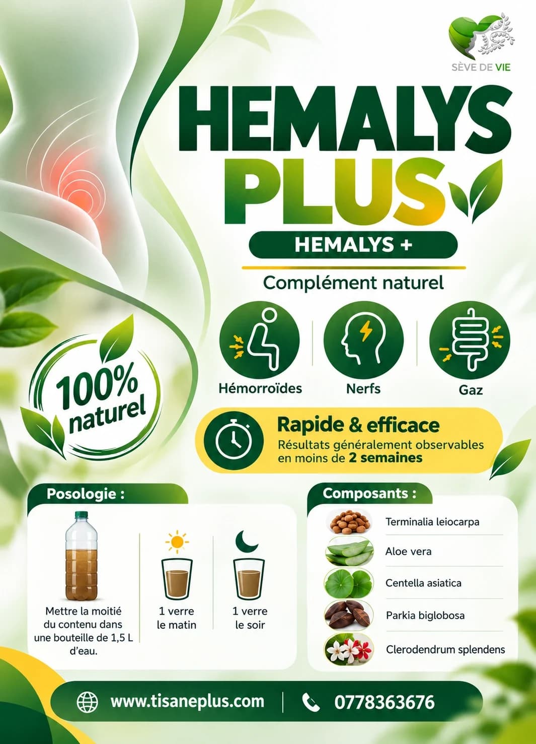 Fiche produit Hemalys Plus